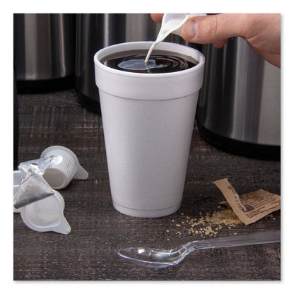 Dart Foam Drink Cups, 16 oz, White, 25/Bag, 40 Bags/Carton