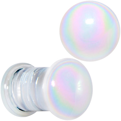 White Glass Radical Radiance Double Flare Plug Set 5mm to 19mm