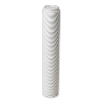 Dixie Dome Hot Drink Lids, Fits 8 oz Cups, White, 100/Sleeve, 10 Sleeves/Carton