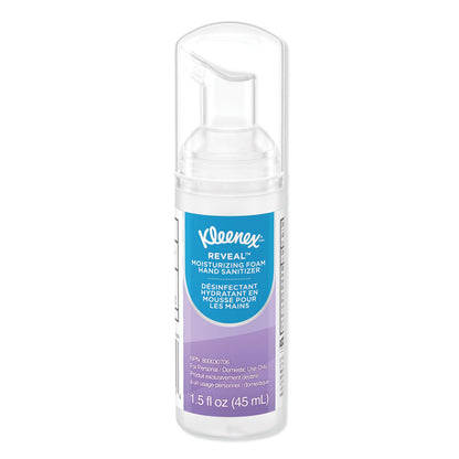 Kleenex Ultra Moisturizing Foam Hand Sanitizer, 1.5 oz Pump Bottle, Unscented, 24/Carton