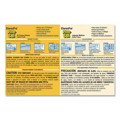 Pine-Sol All Purpose Cleaner, Lemon Fresh, 144 oz Bottle, 3/Carton
