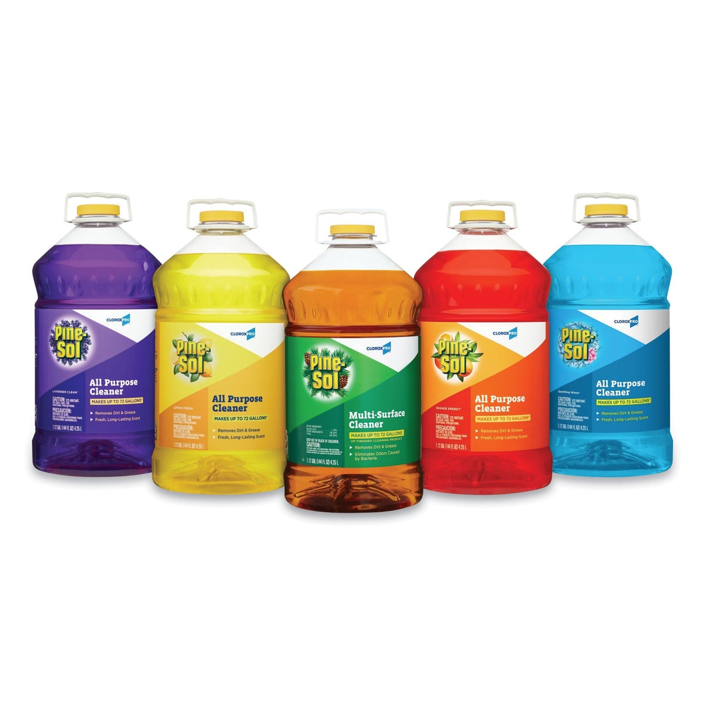 Pine-Sol All-Purpose Cleaner, Orange Energy, 144 oz Bottle, 3/Carton