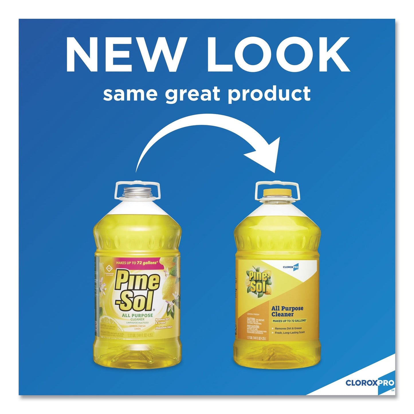 Pine-Sol All Purpose Cleaner, Lemon Fresh, 144 oz Bottle, 3/Carton