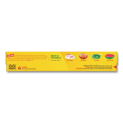 Glad ClingWrap Plastic Wrap, 200 Square Foot Roll, Clear