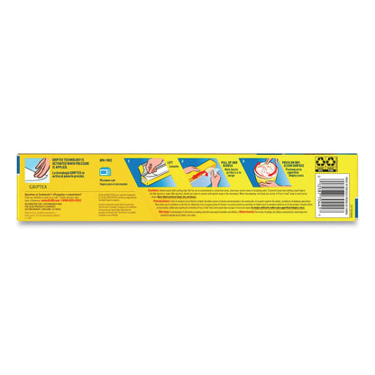 Glad Press'n Seal Food Plastic Wrap, 70 Square Foot Roll, 12 Rolls/Carton