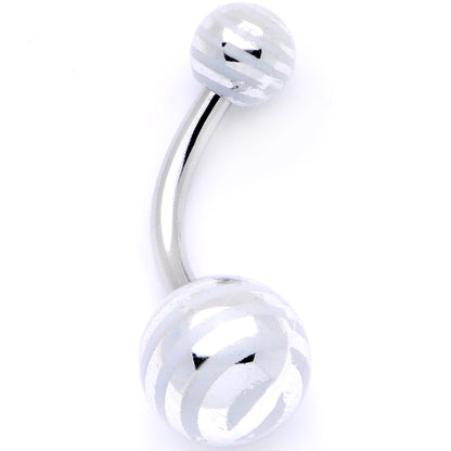 Pastel Stripes Party Pack Belly Ring Set of 4