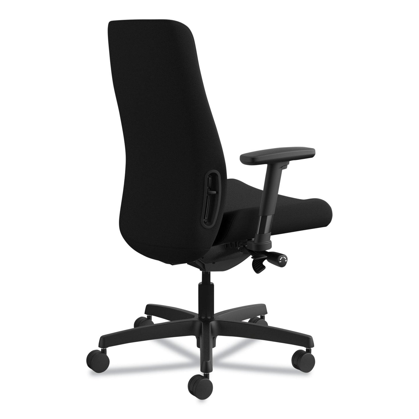 HON Endorse Upholstered Mid-Back Work Chair, Supports Up to 300 lb, 17.5" to 21.75" Seat Height, Black