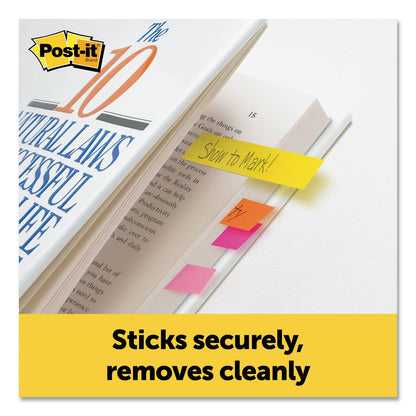 Post-it Page Flag Markers, Assorted Brights, 100 Flags/Pad, 5 Pads/Pack