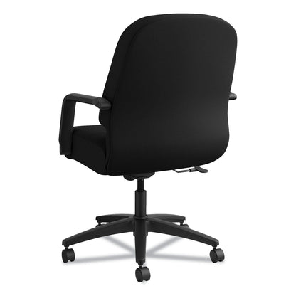HON Pillow-Soft 2090 Series Managerial Mid-Back Swivel/Tilt Chair, Supports Up to 300 lb, 17" to 21" Seat Height, Black