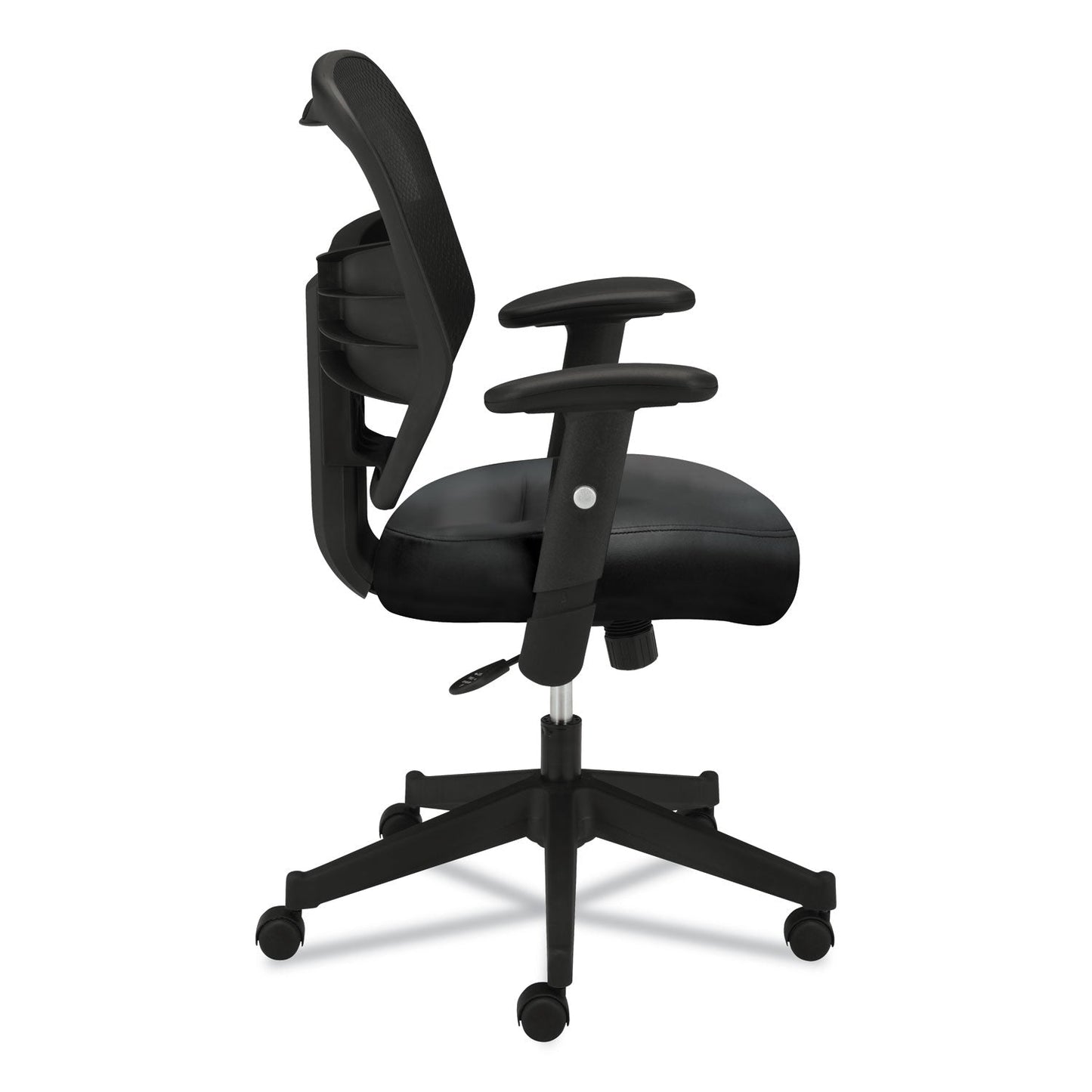 HON VL531 Mesh High-Back Task Chair with Adjustable Arms, Supports Up to 250 lb, 18" to 22" Seat Height, Black