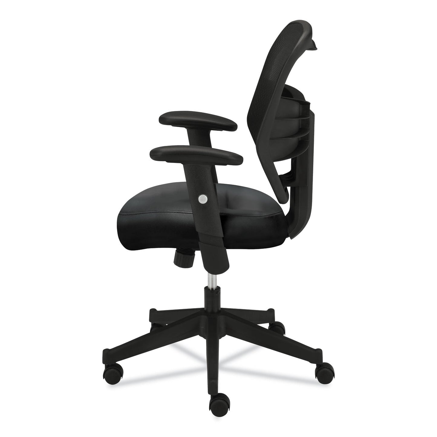 HON VL531 Mesh High-Back Task Chair with Adjustable Arms, Supports Up to 250 lb, 18" to 22" Seat Height, Black