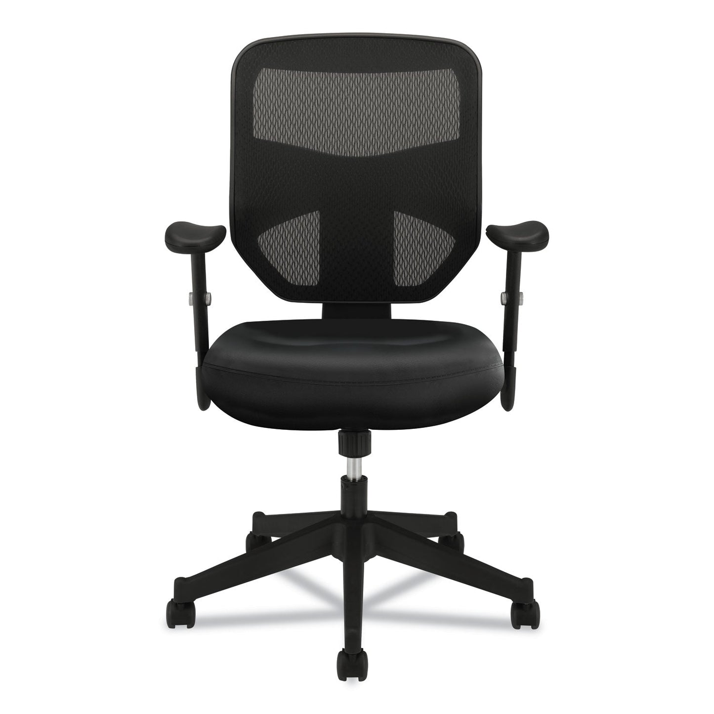 HON VL531 Mesh High-Back Task Chair with Adjustable Arms, Supports Up to 250 lb, 18" to 22" Seat Height, Black
