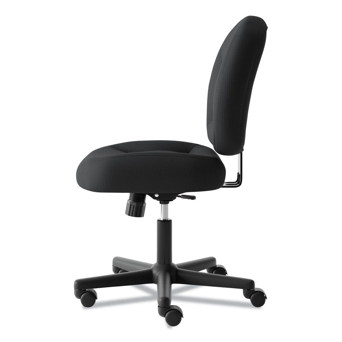 HON VL210 Low-Back Task Chair, Supports Up to 250 lb, 17" to 20.5" Seat Height, Black