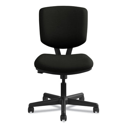 HON Volt Series Leather Task Chair with Synchro-Tilt, Supports Up to 250 lb, 18" to 22.25" Seat Height, Black
