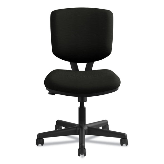 HON Volt Series Leather Task Chair with Synchro-Tilt, Supports Up to 250 lb, 18" to 22.25" Seat Height, Black