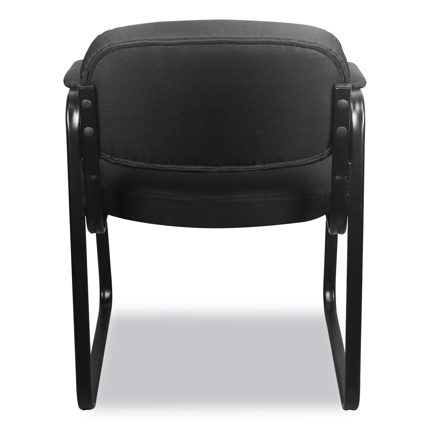 HON HVL653 Leather Guest Chair, 22.25" x 23" x 32", Black