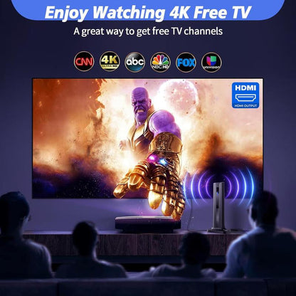 Ultimate Smart HDTV Antenna - Indoor/Outdoor, Amplified Signal Booster, 5M Cable & 3M Double-Sided Tape, Supports 4K & 1080P for All TVs