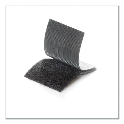 VELCRO Industrial-Strength Heavy-Duty Fasteners, 2" x 4", Black, 2/Pack