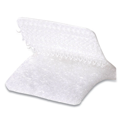 VELCRO Sticky-Back Fasteners, Removable Adhesive, 0.88" x 0.88", White, 12/Pack