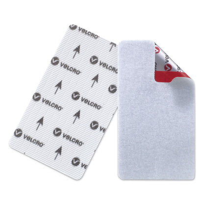 VELCRO HANGables Removable Wall Fasteners, 1.75" x 3", White, 8/Pack