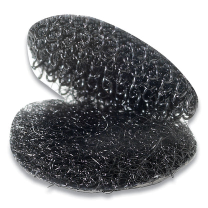 VELCRO Sticky-Back Fasteners, Removable Adhesive, 0.63" dia, Black, 15/Pack