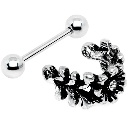16G 3/8 Clear Gem Floral Wreath Cuff Cartilage Earring