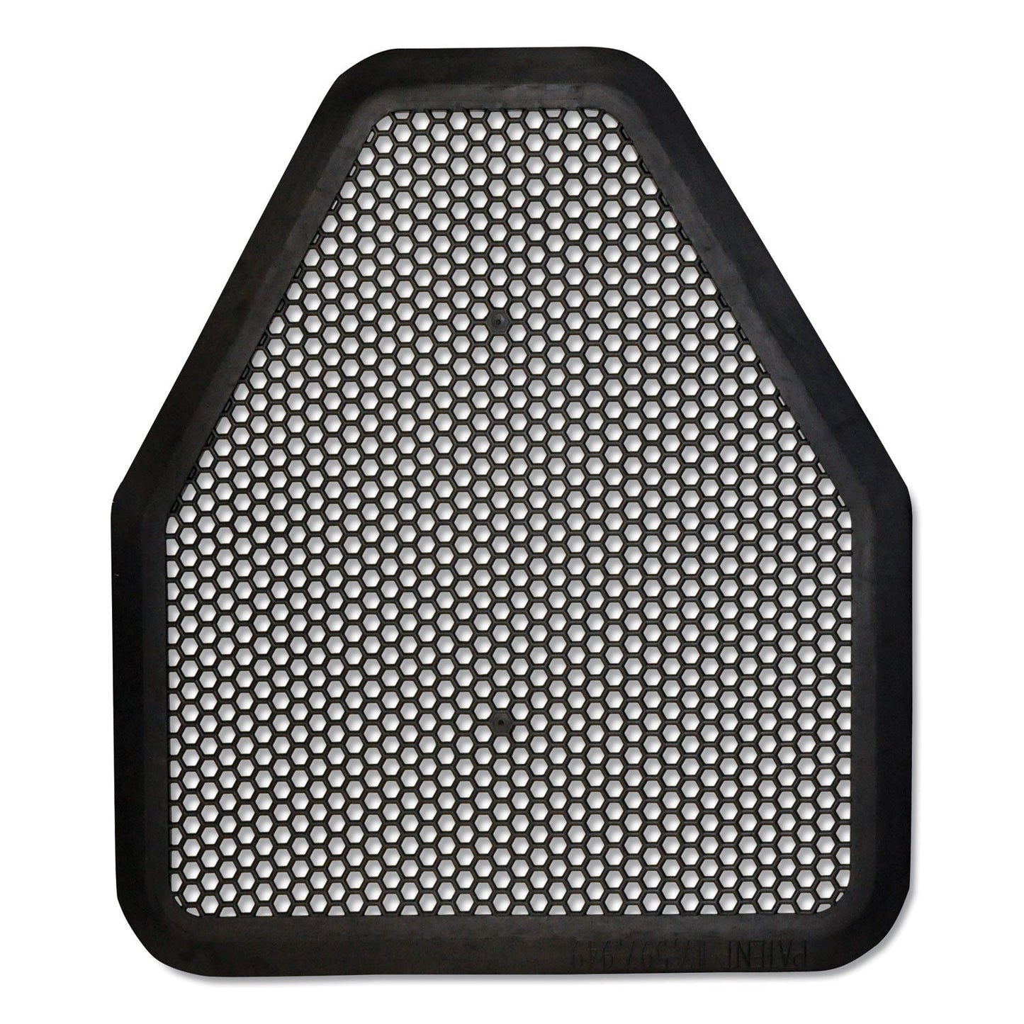 TOLCO Urinal Mat, 20.75 x 18.5, Black, 6/Carton