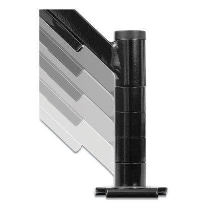 Fellowes Designer Suites Flat Panel Monitor Arm, 180 Degree Rotation, 45 Degree Tilt, 360 Degree Pan, Black, Supports 20 lb