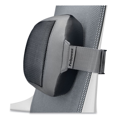 Fellowes I-Spire Series Lumbar Cushion, 14 x 6 x 3, Gray