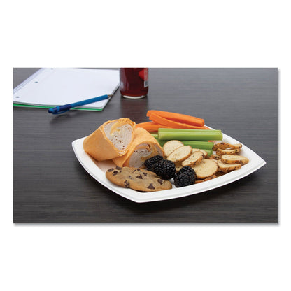 Dart Bare Eco-Forward Sugarcane Dinnerware, Plate, 10" dia, Ivory, 125/Pack