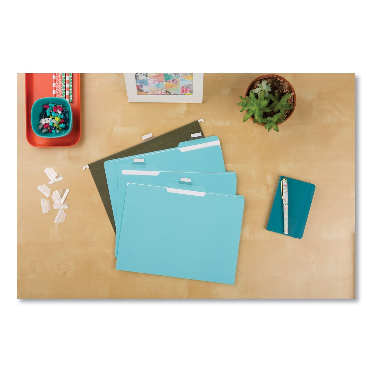 Avery Insertable Index Tabs with Printable Inserts, 1/5-Cut, Clear, 1" Wide, 25/Pack