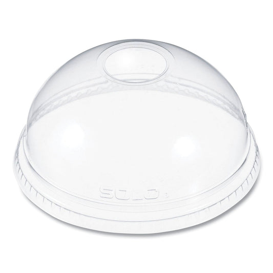 Dart Ultra Clear Dome Cold Cup Lids, Fits 16 oz to 24 oz Cups, PET, Clear, 100/Pack