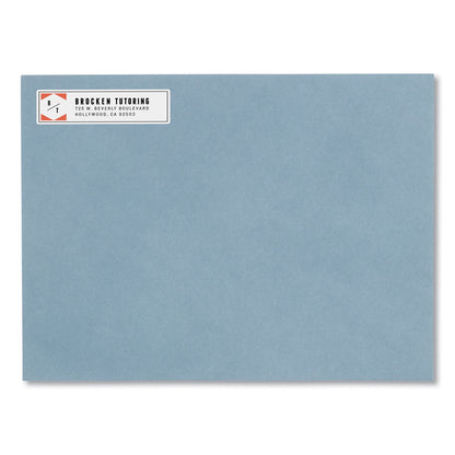 Avery Easy Peel White Address Labels w/ Sure Feed Technology, Laser Printers, 0.5 x 1.75, White, 80/Sheet, 25 Sheets/Pack