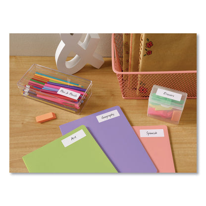 Avery Easy Peel White Address Labels w/ Sure Feed Technology, Laser Printers, 1 x 2.63, White, 30/Sheet, 250 Sheets/Pack
