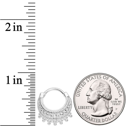 16G 3/8 Debutante Fashion Hinged Septum Ring