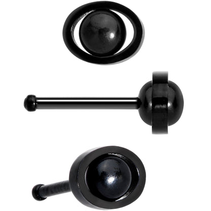 20G 1/4 5mm Multicolor Eyes Nose Bone Set of 4