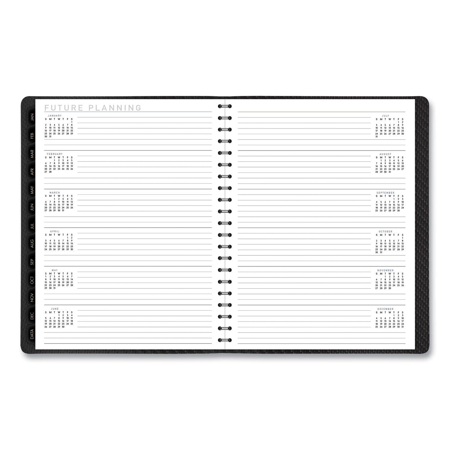 AT-A-GLANCE Contemporary Weekly/Monthly Planner, Vertical-Column Format, 11 x 8.25, Graphite Cover, 12-Month (Jan to Dec): 2023
