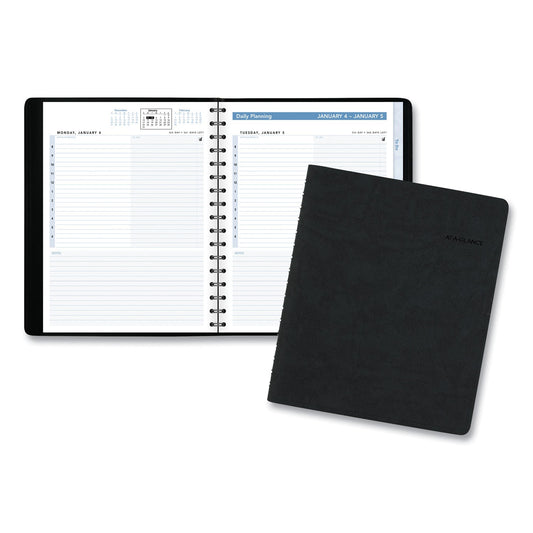 AT-A-GLANCE The Action Planner Daily Appointment Book, 8.75 x 6.5, Black Cover, 12-Month (Jan to Dec): 2023