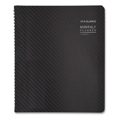 AT-A-GLANCE Contemporary Monthly Planner, Premium Paper, 11 x 9, Graphite Cover, 12-Month (Jan to Dec): 2023