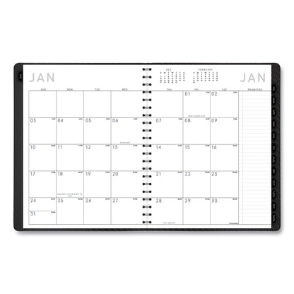 AT-A-GLANCE Contemporary Weekly/Monthly Planner, Vertical-Column Format, 11 x 8.25, Graphite Cover, 12-Month (Jan to Dec): 2023