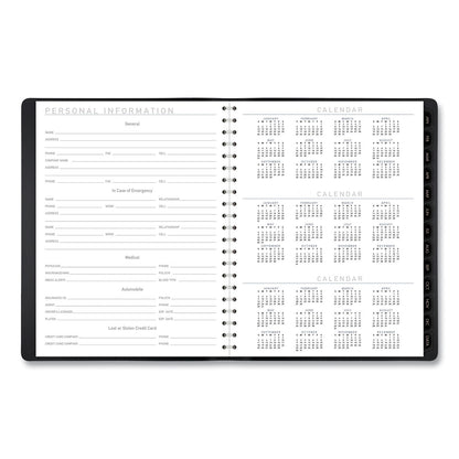 AT-A-GLANCE Contemporary Weekly/Monthly Planner, Vertical-Column Format, 11 x 8.25, Black Cover, 12-Month (Jan to Dec): 2023
