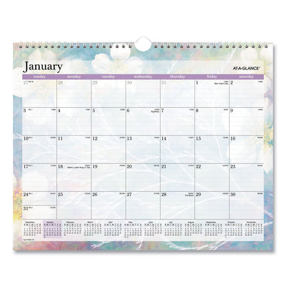 AT-A-GLANCE Dreams Monthly Wall Calendar, Dreams Seasonal Artwork, 15 x 12, Multicolor Sheets, 13-Month (Jan to Jan): 2023 to 2024