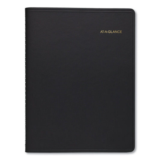 AT-A-GLANCE Weekly Vertical-Column Appointment Book Ruled for Hourly Appointments, 8.75 x 7, Black Cover, 13-Month (Jan-Jan): 2023-2024