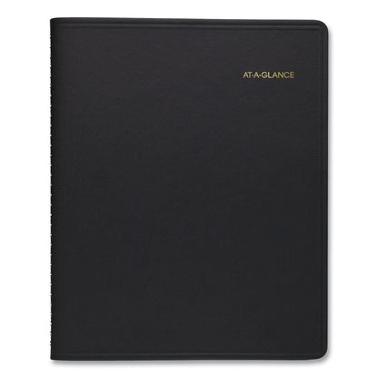 AT-A-GLANCE 24-Hour Daily Appointment Book, 11 x 8.5, Black Cover, 12-Month (Jan to Dec): 2023