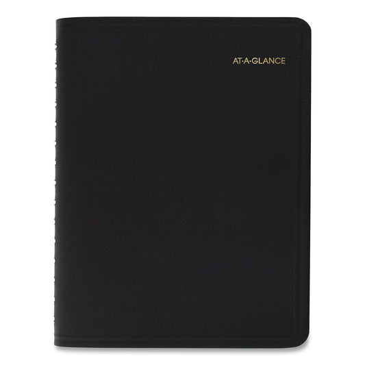 AT-A-GLANCE Four-Person Group Daily Appointment Book, 11 x 8, Black Cover, 12-Month (Jan to Dec): 2023