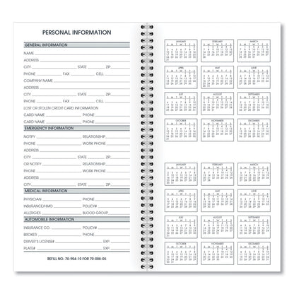 AT-A-GLANCE Weekly Appointment Book Refill Hourly Ruled, 6.25 x 3.25, White Sheets, 12-Month (Jan to Dec): 2023