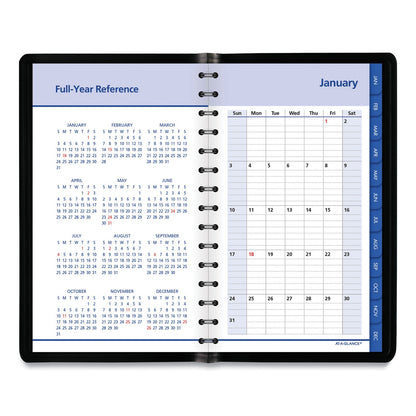 AT-A-GLANCE QuickNotes Daily/Monthly Appointment Book, 8.5 x 5.5, Black Cover, 12-Month (Jan to Dec): 2023