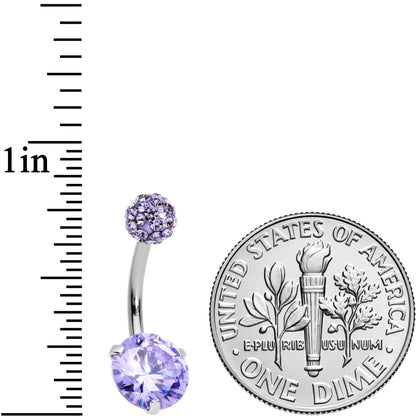 Purple Gem Days of Disco Belly Ring