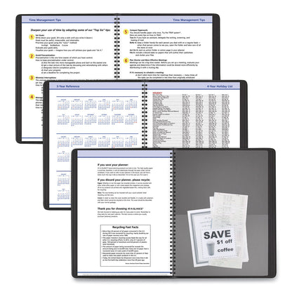 AT-A-GLANCE QuickNotes Weekly Vertical-Column Format Appointment Book, 11 x 8.25, Black Cover, 12-Month (Jan to Dec): 2023