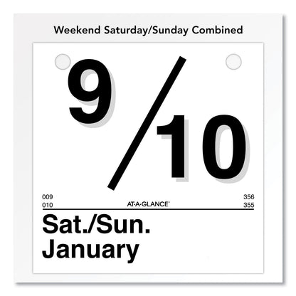 AT-A-GLANCE Today Is Daily Wall Calendar Refill, 6 x 6, White Sheets, 12-Month (Jan to Dec): 2023
